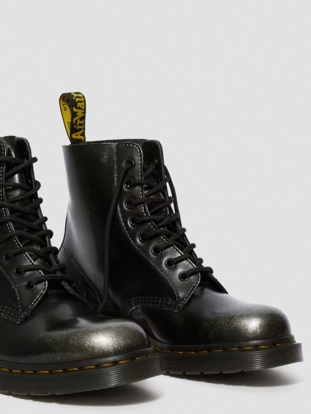 Dr. Martens 1460 Pascal Metallic Leather Lace Up Boots